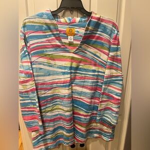 Ruby Rd. Multicolor V-Neck Top